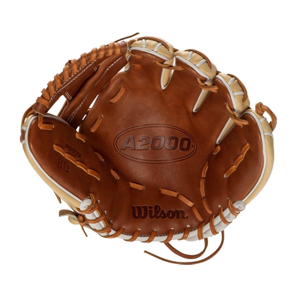 Wilson A2000 Leather Glove with Red Accents - Picture 7 of 8